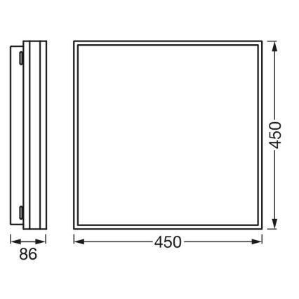 Ledvance - LED Stmievateľné stropné svietidlo SMART+ MAGNET LED/42W/230V 3000-6500K Wi-Fi
