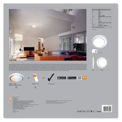 Ledvance - LED Stmievateľné svietidlo SMART+ MOON LED/24W/230V 3000K-6500K Wi-Fi