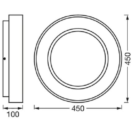 Ledvance-LED Stmievateľné stropné svietidlo SUN@HOME CIRCULAR LED/18,5W/230V Wi-Fi