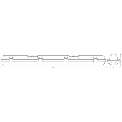 Ledvance - LED Stmievateľné technické svietidlo SUBMARINE G13/18W/230V 2700-6500K Wi-Fi IP65