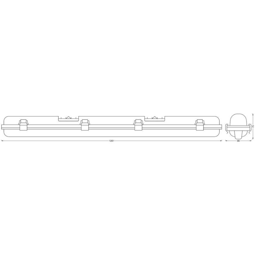 Ledvance - LED Stmievateľné technické svietidlo SUBMARINE G13/18W/230V 2700-6500K Wi-Fi IP65