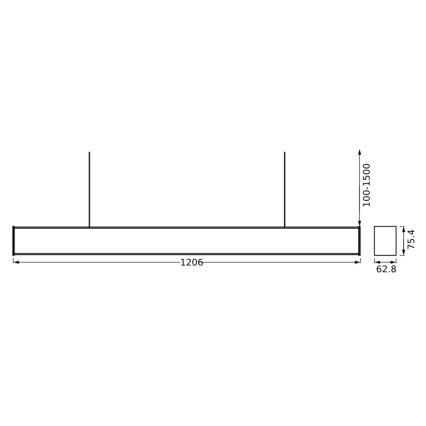 Ledvance - LED Stmievateľný luster na lanku SUN@HOME LED/50W/230V 2200-5000K CRI 95 Wi-Fi