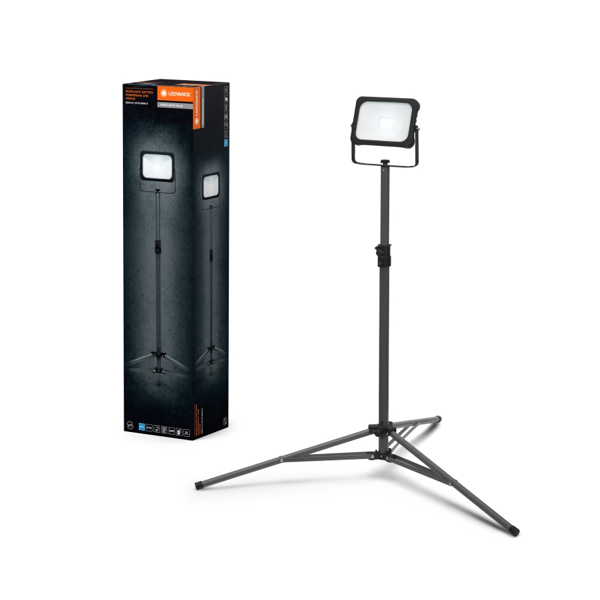 Ledvance - LED Stmievateľný reflektor s držiakom WORKLIGHT TRIPOD LED/20W/3,7V IP54