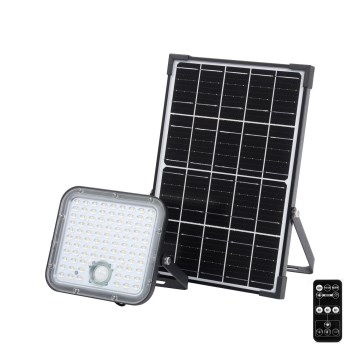 Ledvance - LED Stmievateľný solárny reflektor so senzorom FLOOD SPLIT LED/30W/6,4V IP65 + diaľkové ovládanie