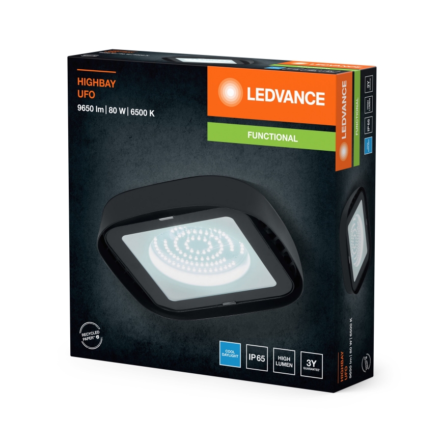 Ledvance - LED Stropné priemyselné svietidlo HIGHBAY LED/80W/230V IP65 6500K