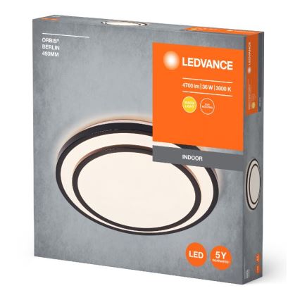 Ledvance - LED Stropné svietidlo ORBIS BERLIN LED/36W/230V čierna