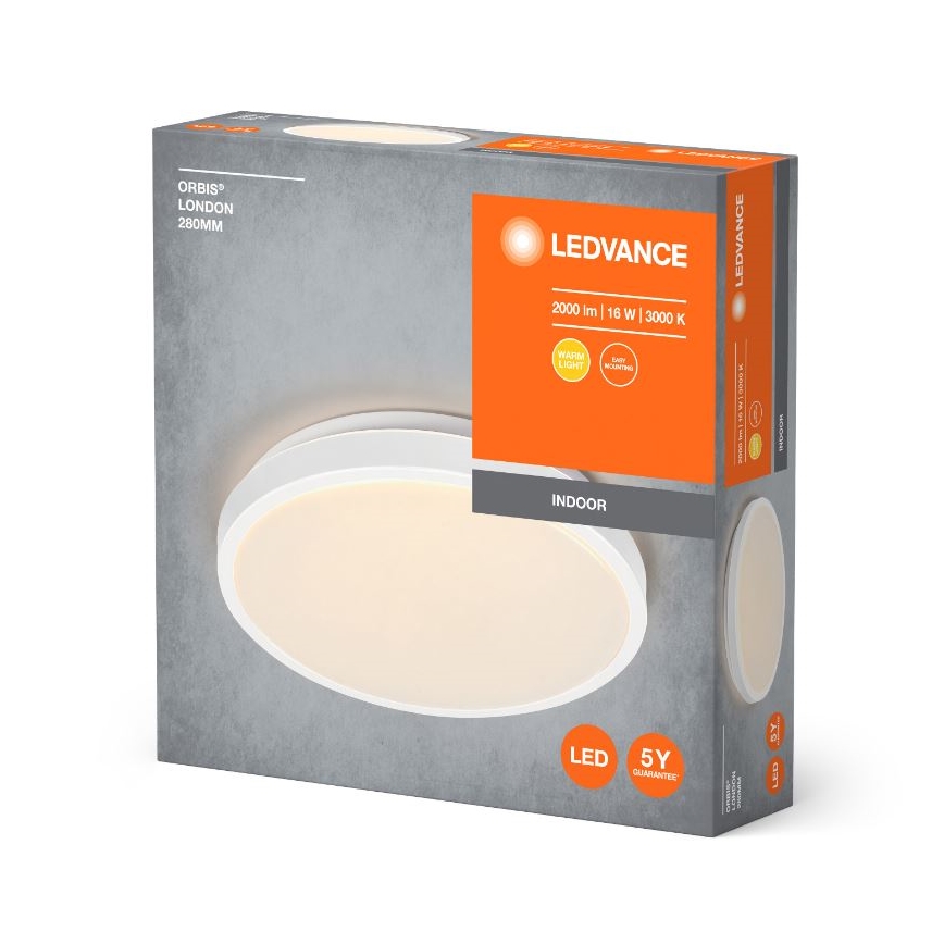 Ledvance - LED Stropné svietidlo ORBIS LONDON LED/16W/230V biela