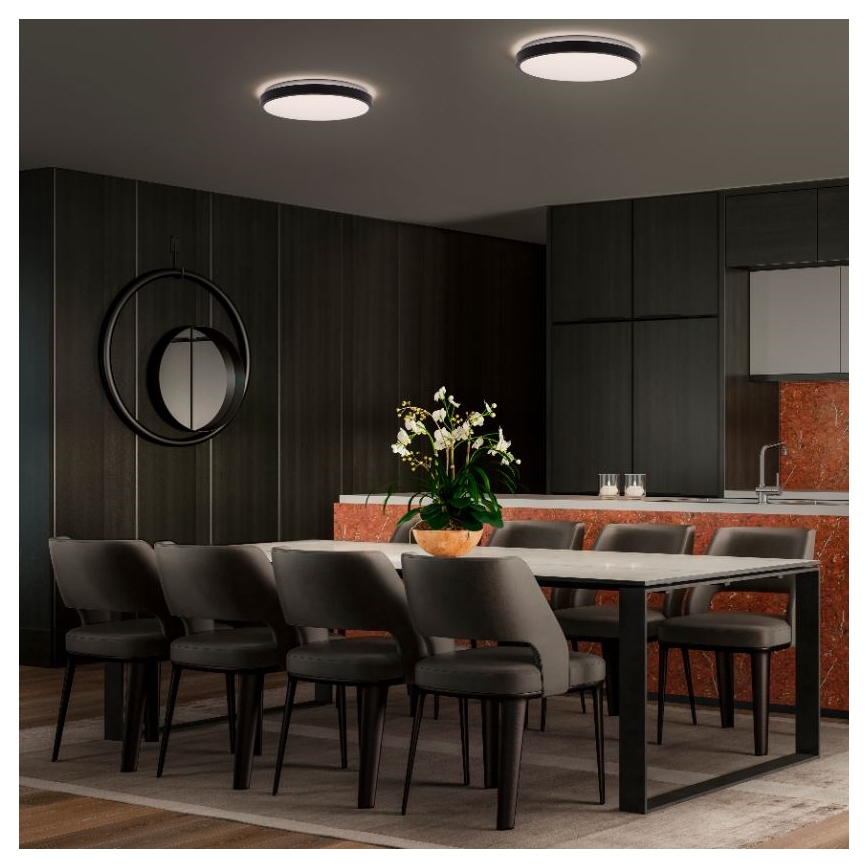 Ledvance - LED Stropné svietidlo ORBIS LONDON LED/16W/230V čierna