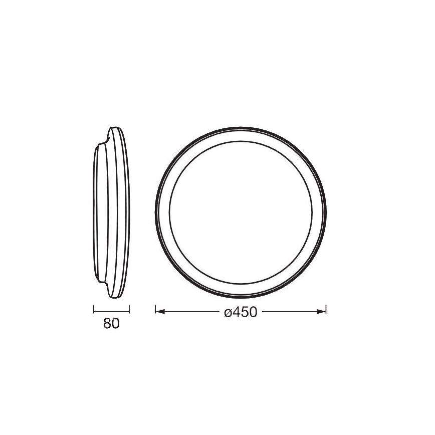 Ledvance - LED Stropné svietidlo ORBIS PEDERSON LED/24W/230V pr. 45 cm biela