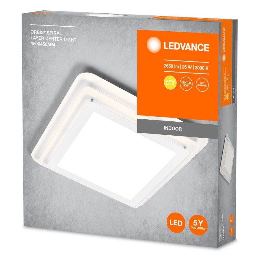 Ledvance - LED Stropné svietidlo ORBIS SPIRAL LED/26W/230V