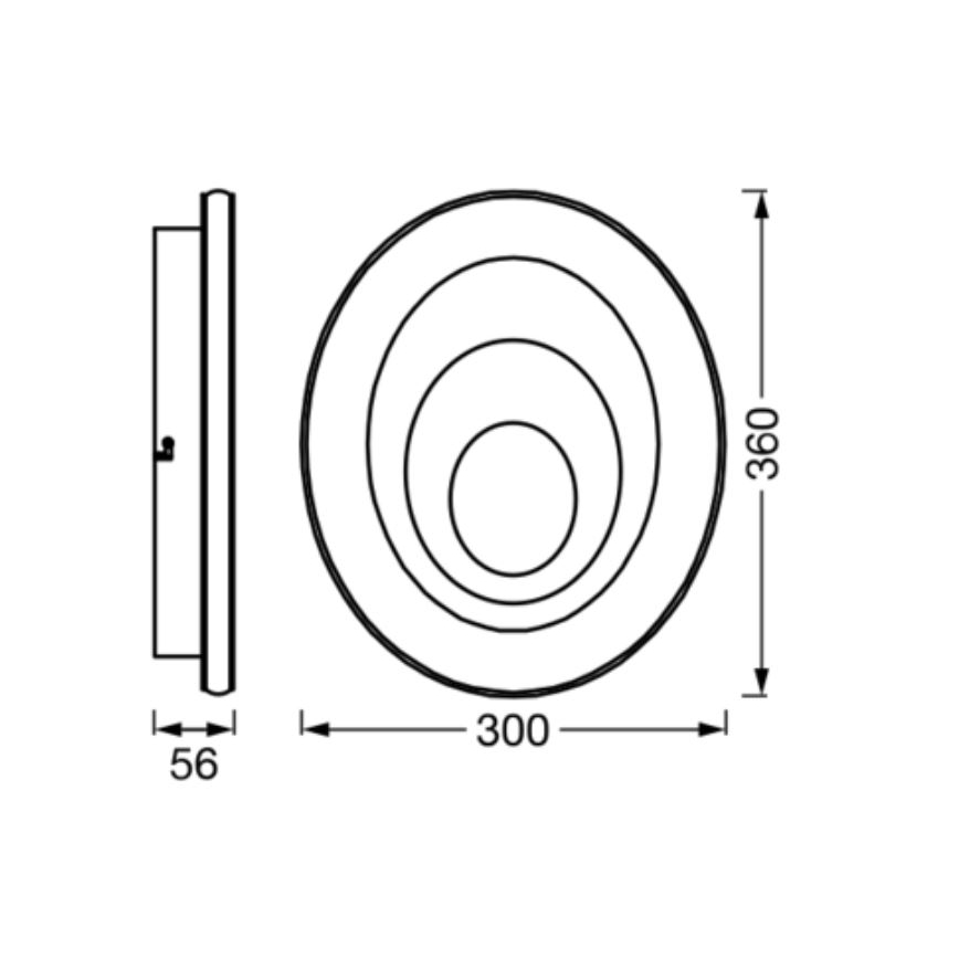 Ledvance - LED Stropné svietidlo ORBIS SPIRAL LED/27W/230V