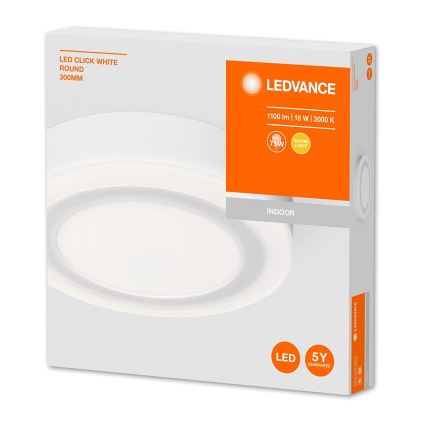 Ledvance - LED Stropné svietidlo ROUND LED/18W/230V priemer 30 cm