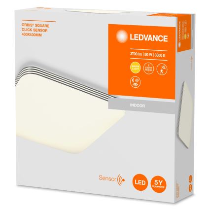 Ledvance - LED Stropné svietidlo so senzorom ORBIS LED/50W/230V 3000K