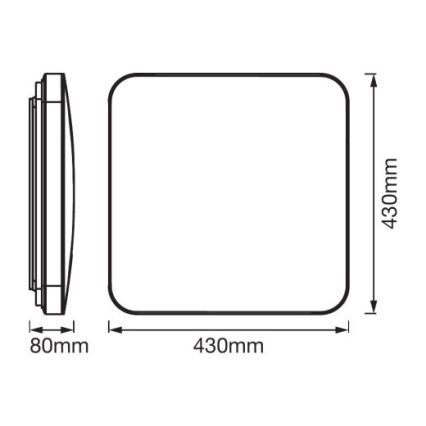 Ledvance - LED Stropné svietidlo so senzorom ORBIS LED/50W/230V 3000K