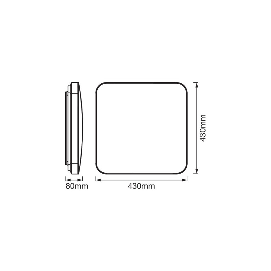Ledvance - LED Stropné svietidlo so senzorom ORBIS LED/50W/230V 3000K