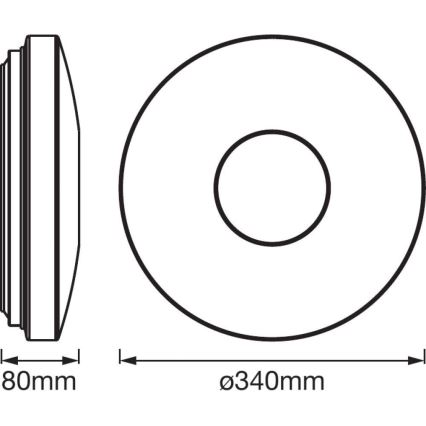 Ledvance - LED Stropné svietidlo so senzorom SPARKLEDOT LED/24W/230V