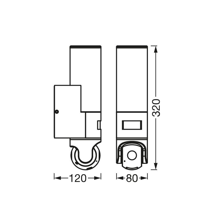 Ledvance - LED Stmievateľné vonkajšie nástenné svietidlo so senzorom a kamerou SMART+ LED/16W/230V Wi-Fi IP44