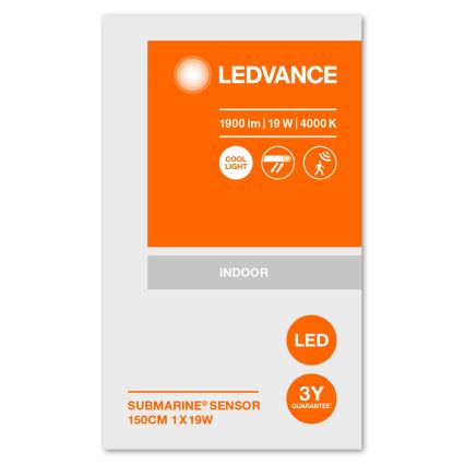 Ledvance - LED Technické svietidlo so senzorom SUBMARINE 1xG13/19W/230V IP65