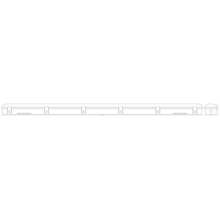 Ledvance - LED Technické svietidlo so senzorom SUBMARINE 1xG13/19W/230V IP65