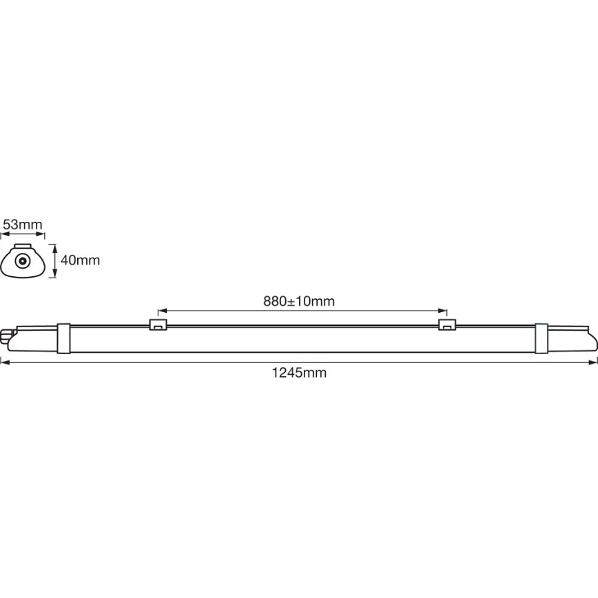 Ledvance - LED Technické žiarivkové svietidlo DAMP LED/18W/230V IP65