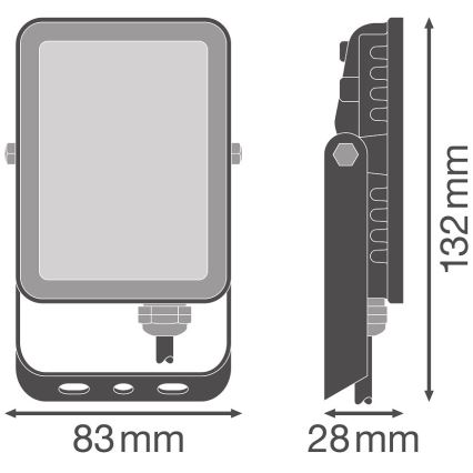 Ledvance - LED Vonkajší nástenný reflektor FLOODLIGHT LED/10W/230V 4000K IP65