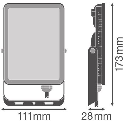 Ledvance - LED Vonkajší nástenný reflektor FLOODLIGHT LED/20W/230V 4000K IP65