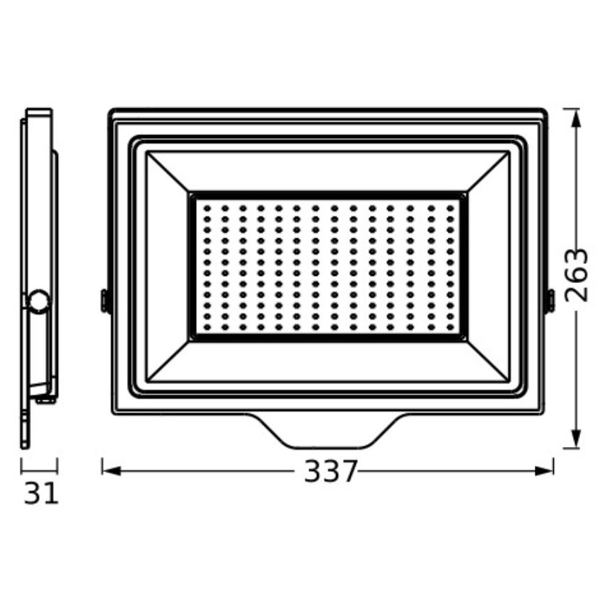 Ledvance - LED Vonkajší nástenný reflektor FLOODLIGHT ESSENTIAL LED/150W/230V IP65