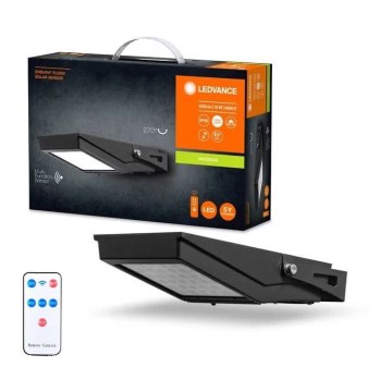 Ledvance - LED Vonkajší solárny reflektor so senzorom FLOOD LED/10W/3,6V 2000 mAh IP65 + diaľkové ovládanie