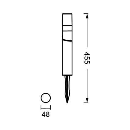 Ledvance - LED Vonkajšia lampa ENDURA HYBRID ROTA SPIKE LED/1W/12V IP44