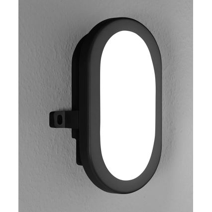 Ledvance - LED Vonkajšie nástenné svietidlo BULKHEAD LED/6W/230V IP54 čierna