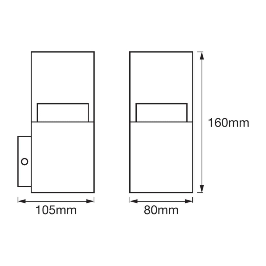 Ledvance - LED vonkajšie nástenné svietidlo CRYSTAL LED/4,5W/230V IP44