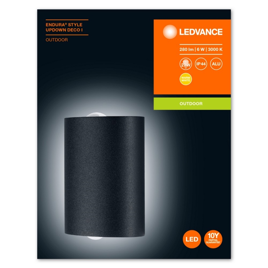 Ledvance - LED Vonkajšie nástenné svietidlo ENDURA LED/6W/230V