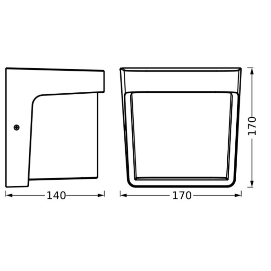 Ledvance - LED Vonkajšie nástenné svietidlo ENDURA STYLE IHSAN LED/11W/230V IP65