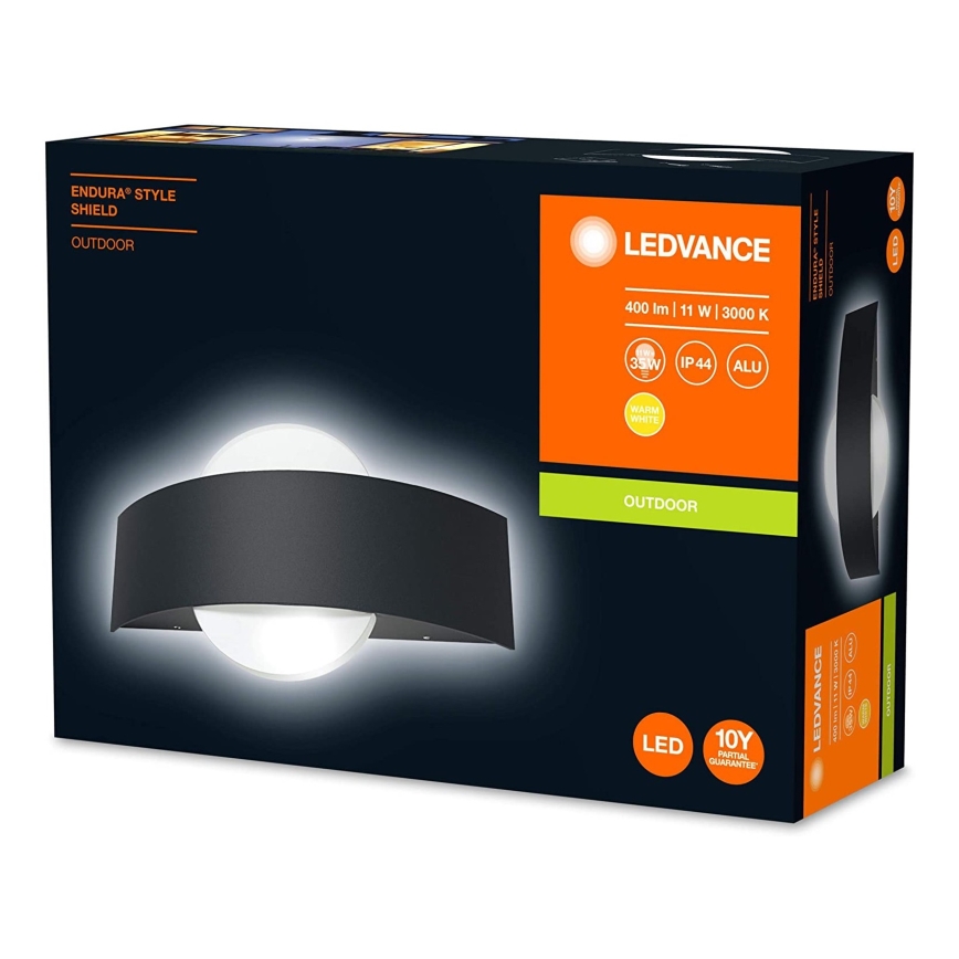 Ledvance - LED Vonkajšie nástenné svietidlo SHIELD LED/11W/230V IP44