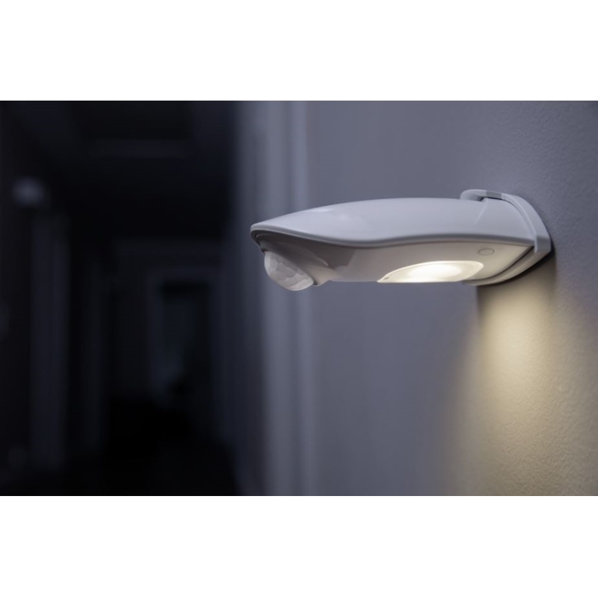 Ledvance - LED Vonkajšie nástenné svietidlo so senzorom DOORLED LED/1W/3xAA IP54