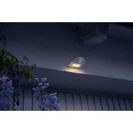 Ledvance - LED Vonkajšie nástenné svietidlo so senzorom DOORLED LED/1W/3xAA IP54