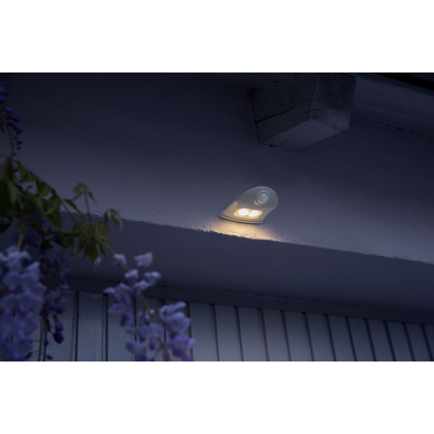 Ledvance - LED Vonkajšie nástenné svietidlo so senzorom DOORLED LED/1W/3xAA IP54