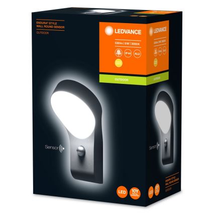 Ledvance - LED Vonkajšie nástenné svietidlo so senzorom ENDURA LED/8W/230V IP44