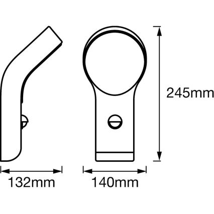 Ledvance - LED Vonkajšie nástenné svietidlo so senzorom ENDURA LED/8W/230V IP44