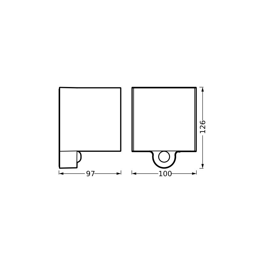 Ledvance - LED Vonkajší nabíjecí nástenné svietidlo so senzorom ENDURA STYLE LED/2,5W/5V IP54