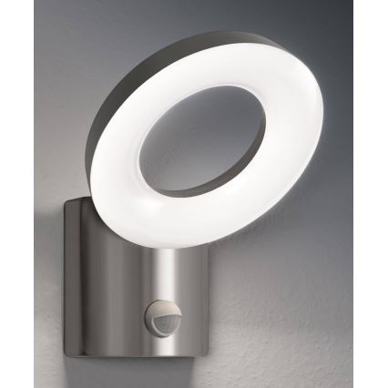 Ledvance - LED Vonkajšie nástenné svietidlo so senzorom LOOP 1xLED/12W/230V IP44