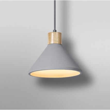 Ledvance - Luster na lanku DECOR CONCRETE 1xE27/15W/230V pr. 22 cm betón šedá