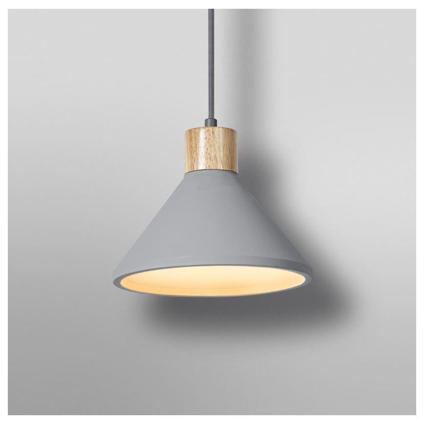 Ledvance - Luster na lanku DECOR CONCRETE 1xE27/15W/230V pr. 22 cm betón šedá