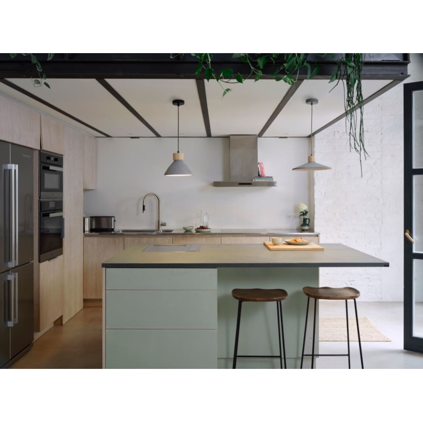 Ledvance - Luster na lanku DECOR CONCRETE 1xE27/15W/230V pr. 32 cm betón šedá