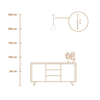 Ledvance - Luster na lanku DECOR RAFFIA 1xE27/15W/230V rafia