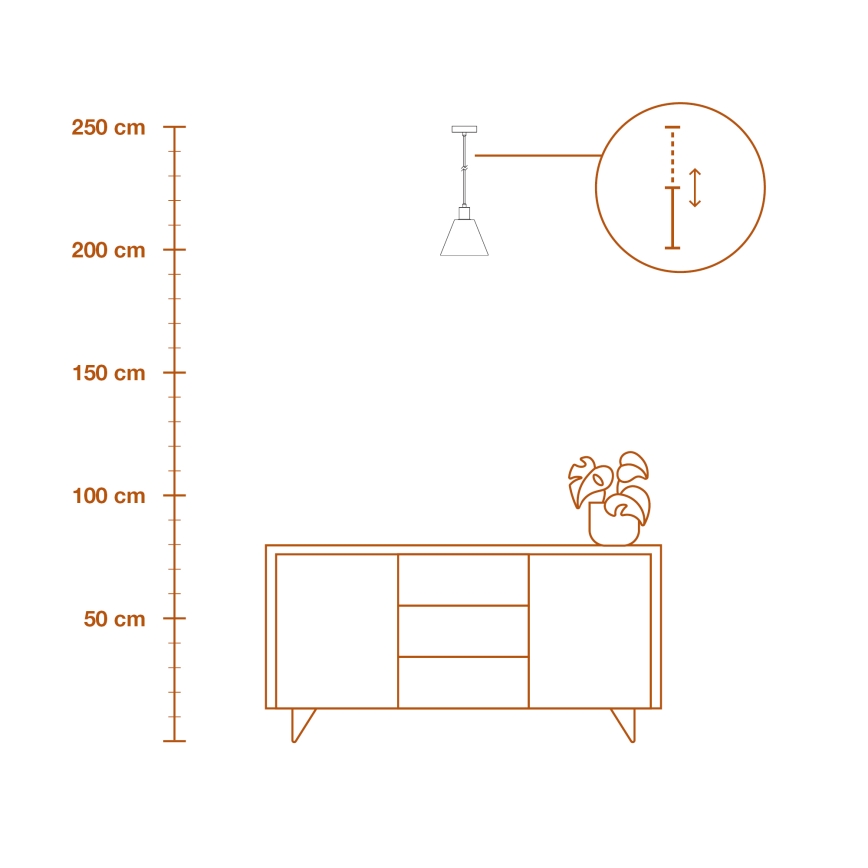 Ledvance - Luster na lanku DECOR RAFFIA 1xE27/15W/230V rafia