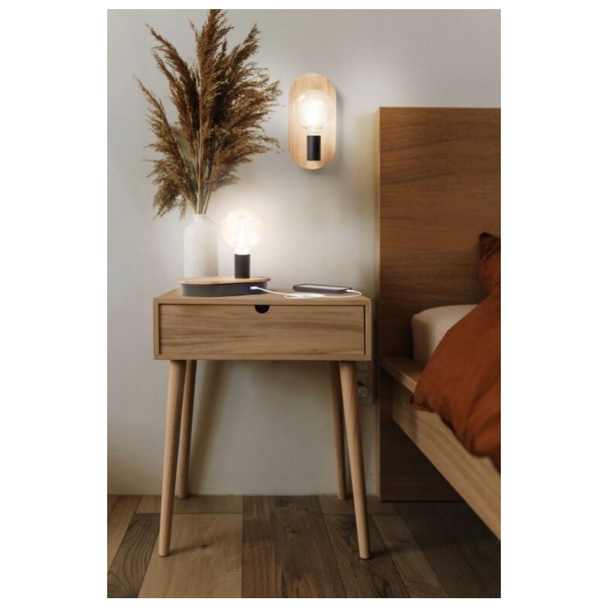 Ledvance - Nástenné svietidlo DECOR WOOD 1xE27/8W/230V