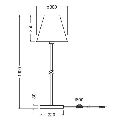 Ledvance - Stojacia lampa DECOR RAFFIA 1xE27/15W/230V rafia