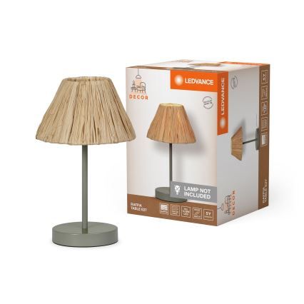Ledvance - Stolná lampa DECOR RAFFIA 1xE27/15W/230V rafia