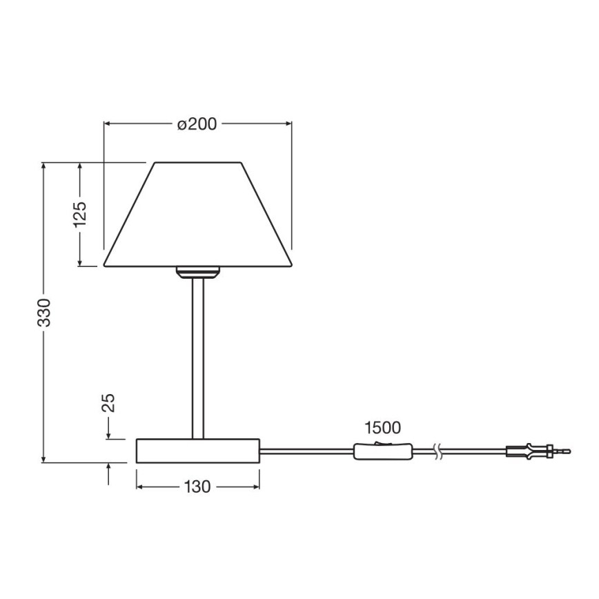 Ledvance - Stolná lampa DECOR RAFFIA 1xE27/15W/230V rafia